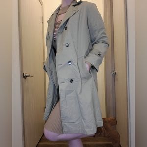 Beige trench coat